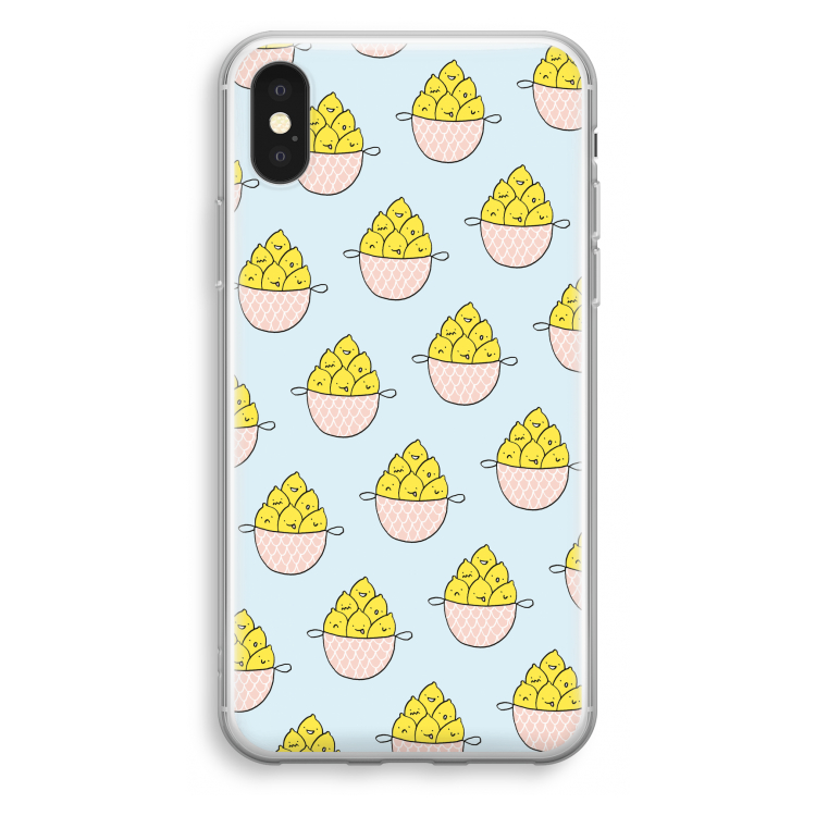 Citroenen: iPhone X Transparant Hoesje