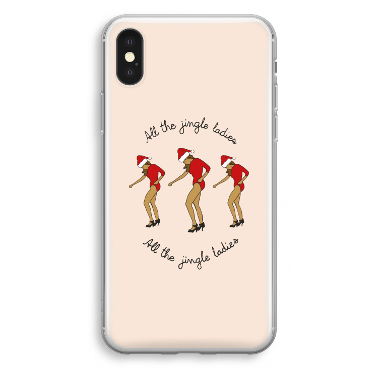 Jingle Ladies: iPhone X Transparant Hoesje