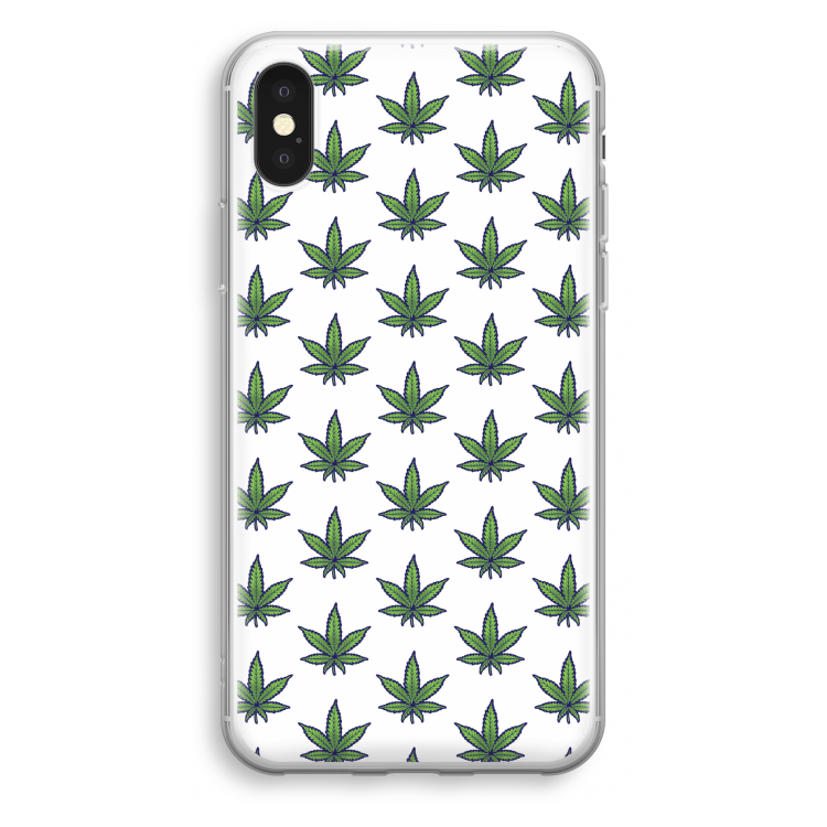 Weed: iPhone X Transparant Hoesje