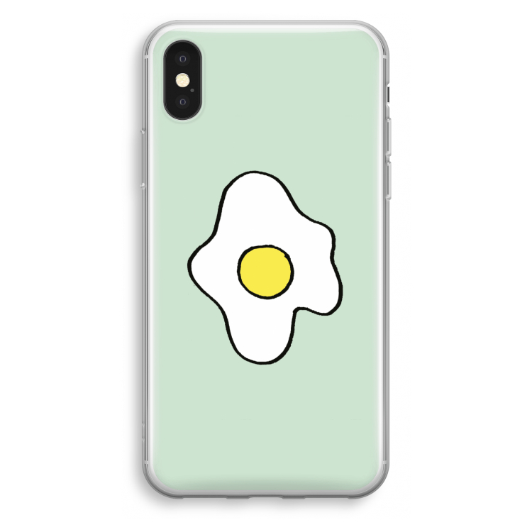 Spiegelei: iPhone X Transparant Hoesje