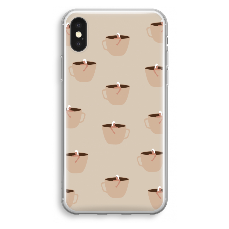 Morning coffee: iPhone X Transparant Hoesje
