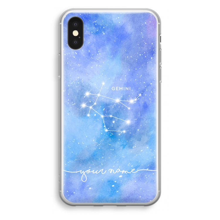 Sterrenbeeld - Licht: iPhone X Transparant Hoesje