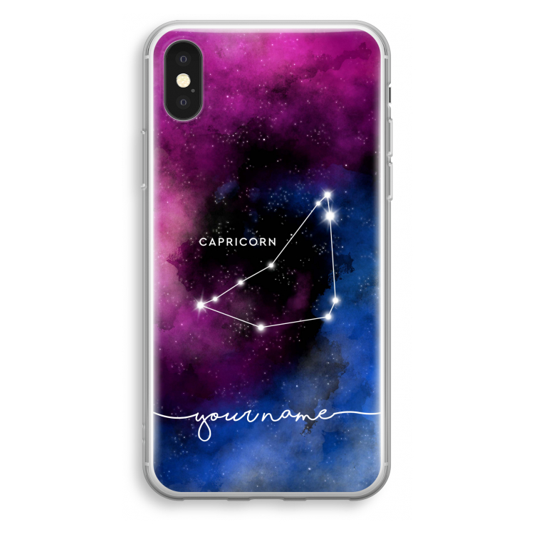 Sterrenbeeld - Donker: iPhone X Transparant Hoesje