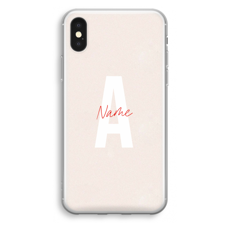 Strawberry Milkshake: iPhone X Transparant Hoesje
