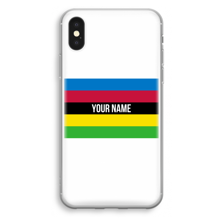 WK Wielrennen: iPhone X Transparant Hoesje