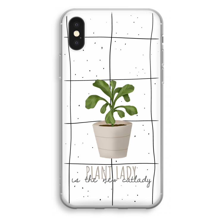 Kamerplant op vensterruit: iPhone X Transparant Hoesje