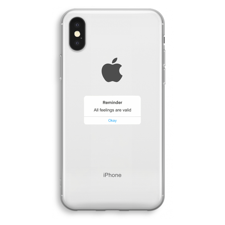 Reminder: iPhone X Transparant Hoesje