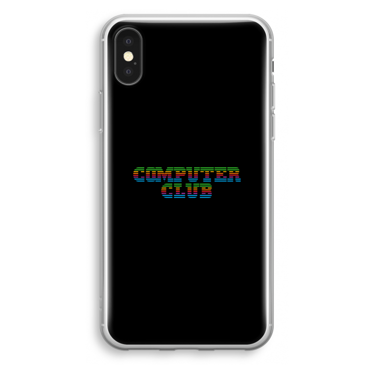 Retro: iPhone X Transparant Hoesje