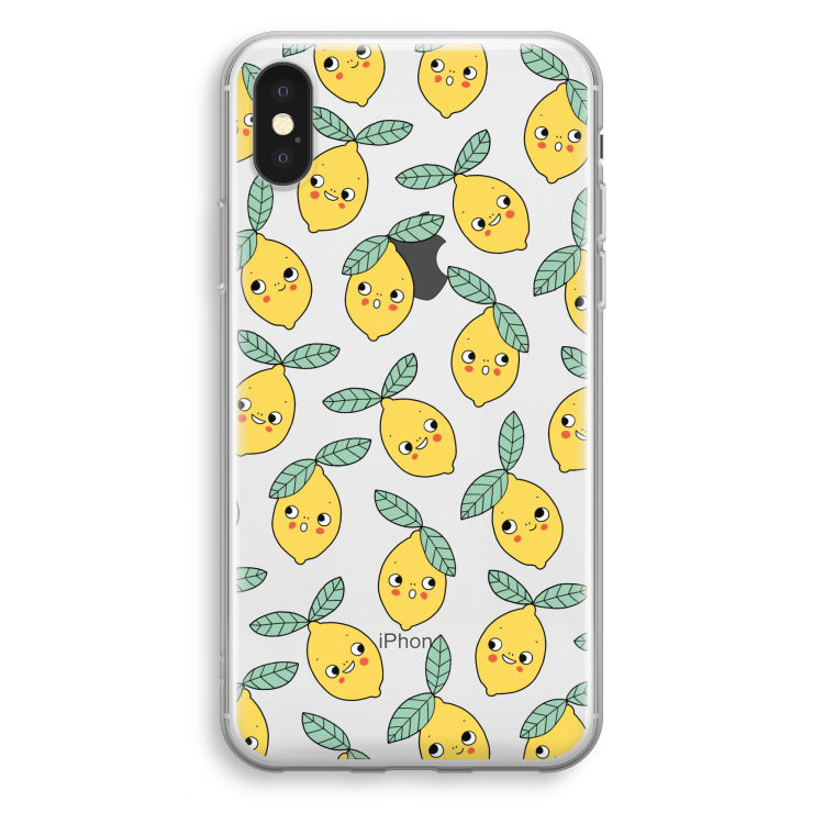 Citroenen: iPhone X Transparant Hoesje
