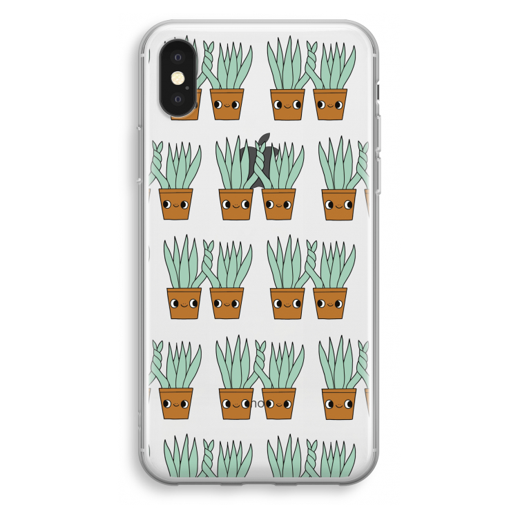 Sansevieria: iPhone X Transparant Hoesje