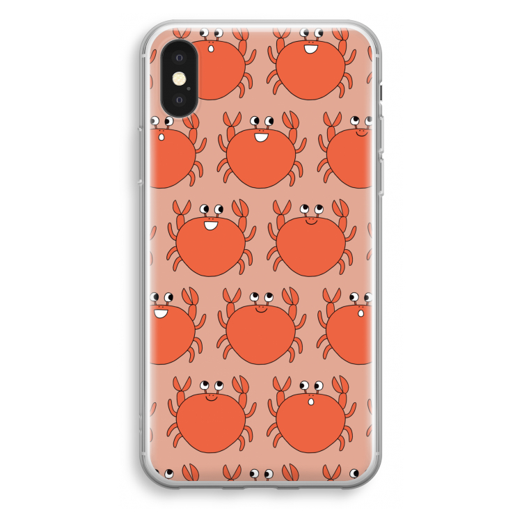 Krab: iPhone X Transparant Hoesje
