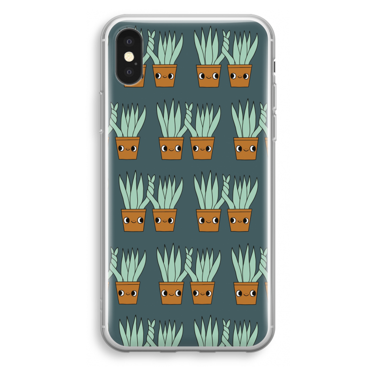 Sansevieria: iPhone X Transparant Hoesje