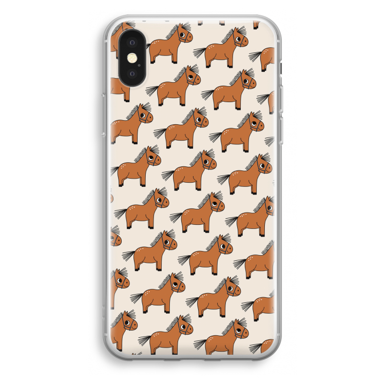 Pony: iPhone X Transparant Hoesje