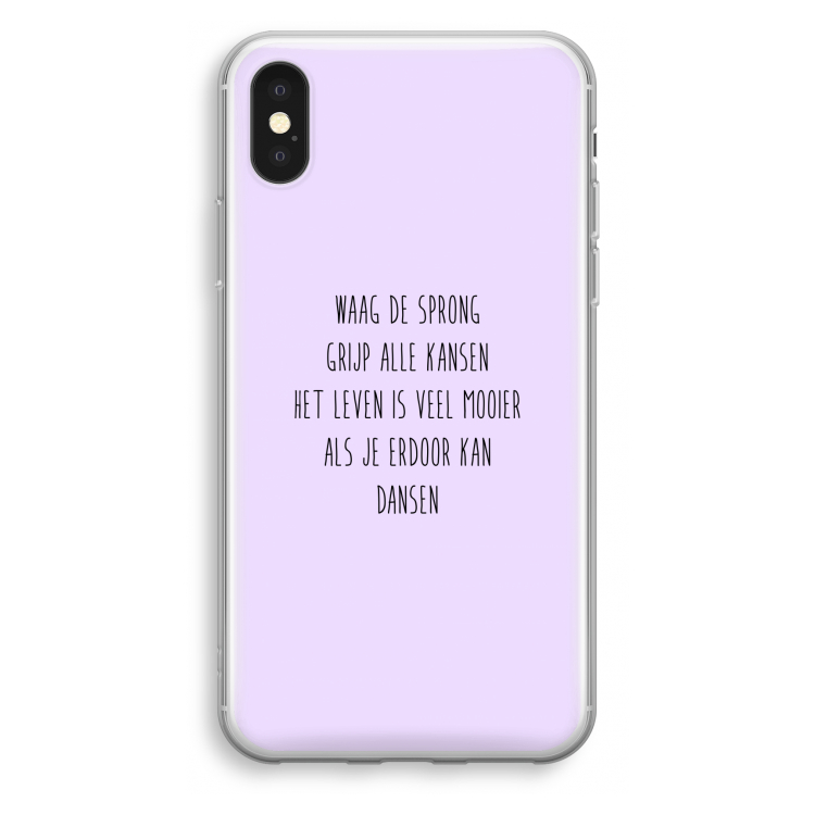 Sprong: iPhone X Transparant Hoesje