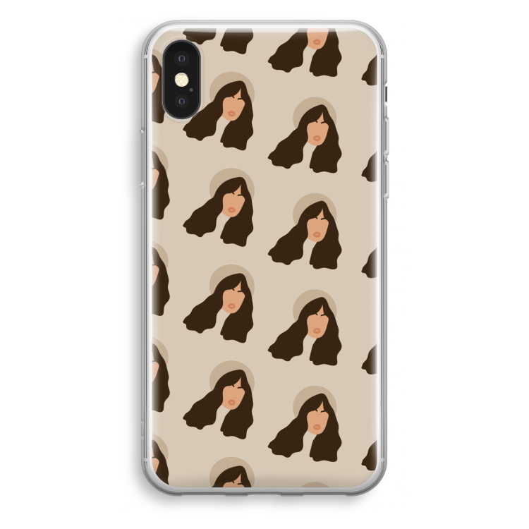 Bonjour mon amour: iPhone X Transparant Hoesje