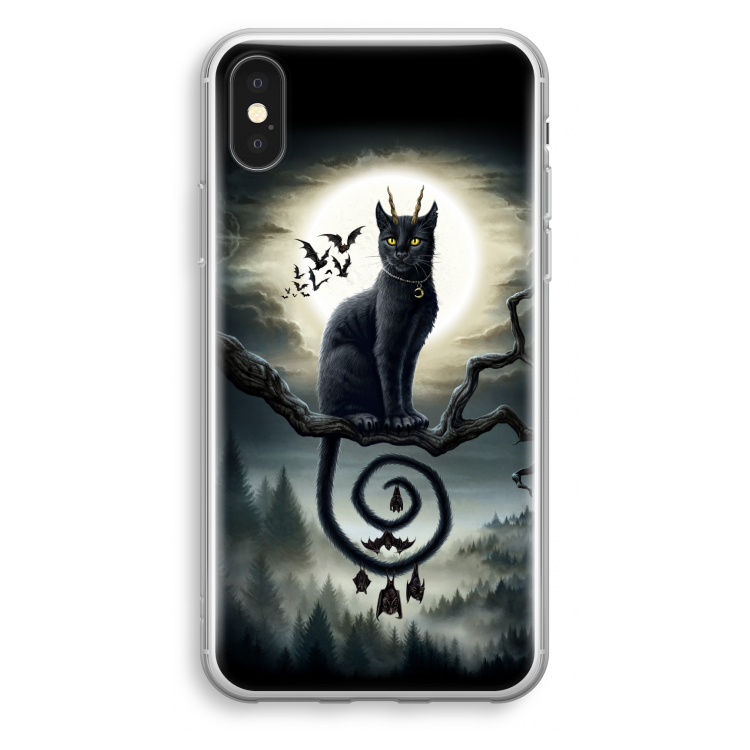 Moonlight Companions: iPhone X Transparant Hoesje