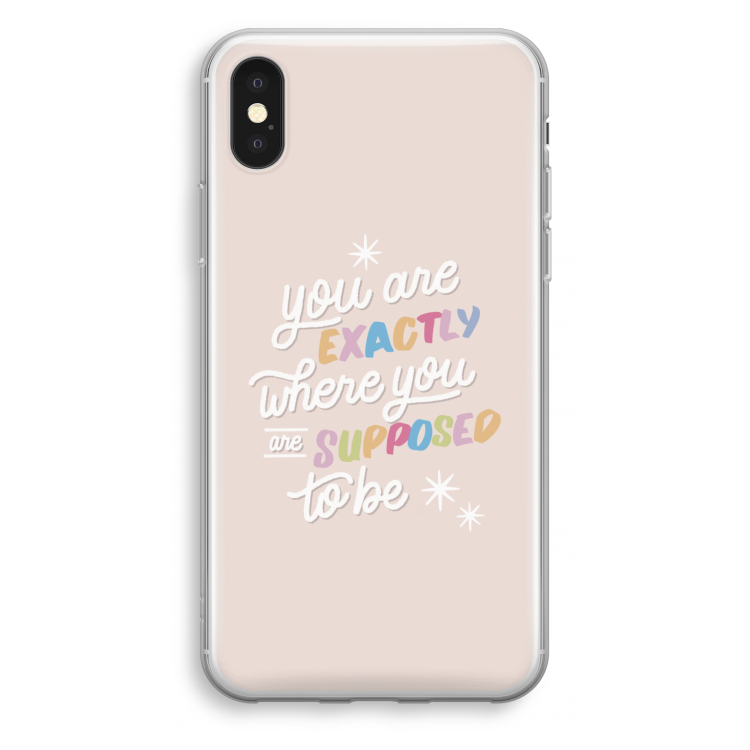 Right Place: iPhone X Transparant Hoesje