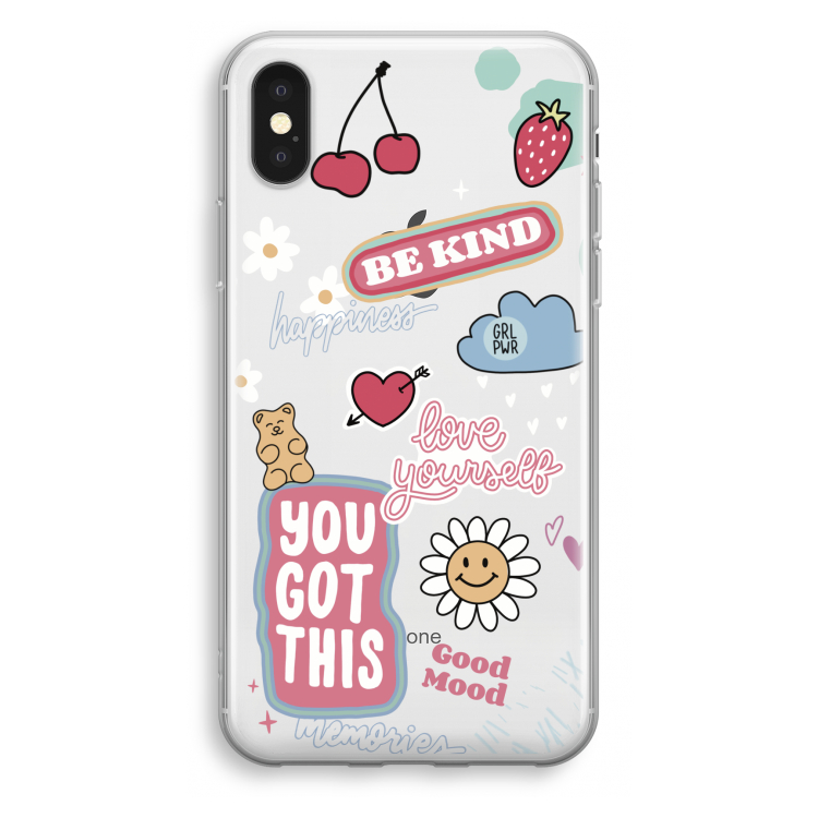 Positivity: iPhone X Transparant Hoesje