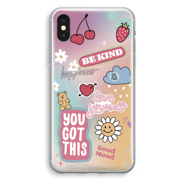 Positivity: iPhone X Transparant Hoesje
