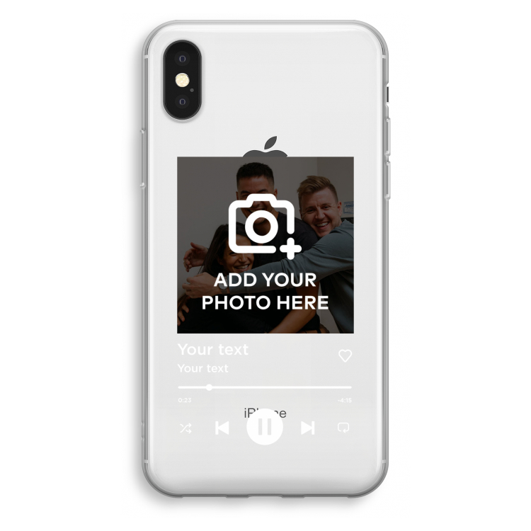 Music Player: iPhone X Transparant Hoesje