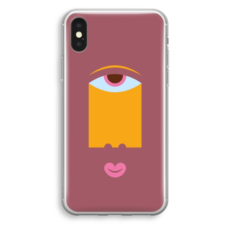 Mono V: iPhone XS Transparant Hoesje