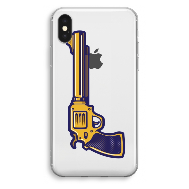 Pew Pew Pew: iPhone XS Transparant Hoesje