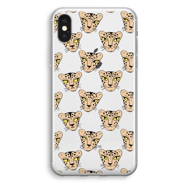 Tijger: iPhone XS Transparant Hoesje