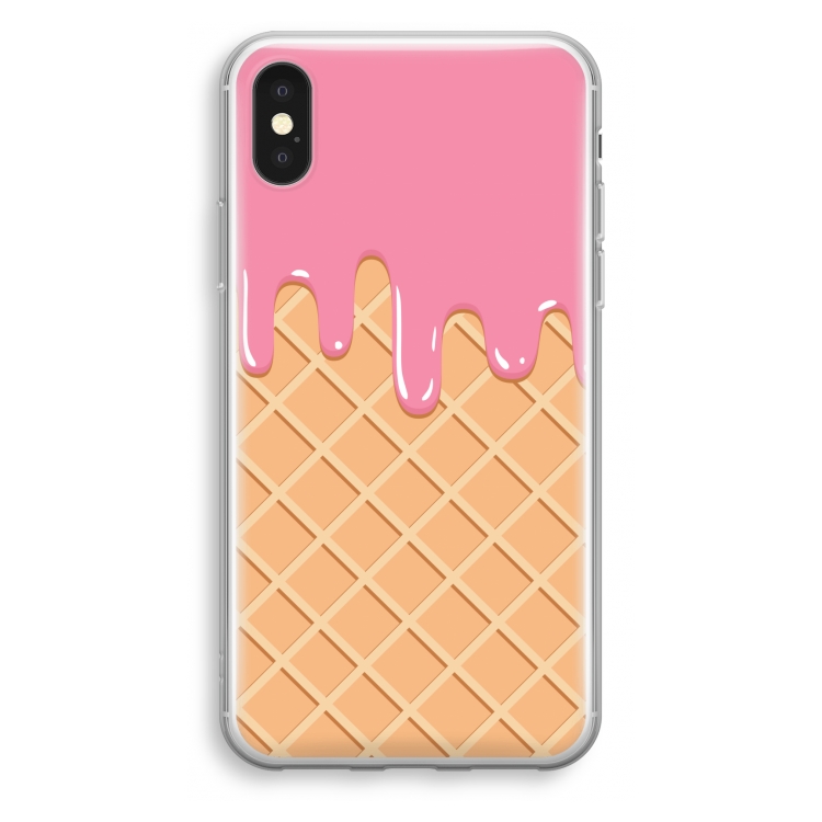 Ice cream: iPhone XS Transparant Hoesje