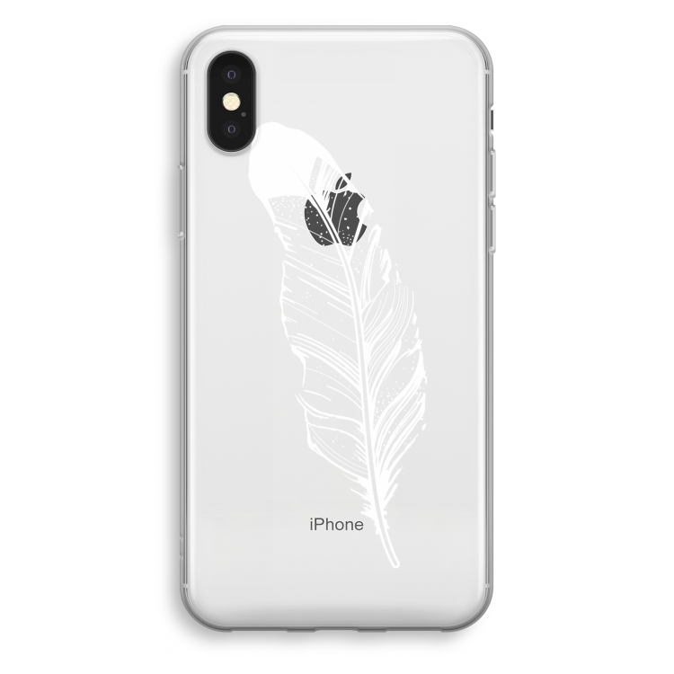 Pluim: iPhone XS Transparant Hoesje