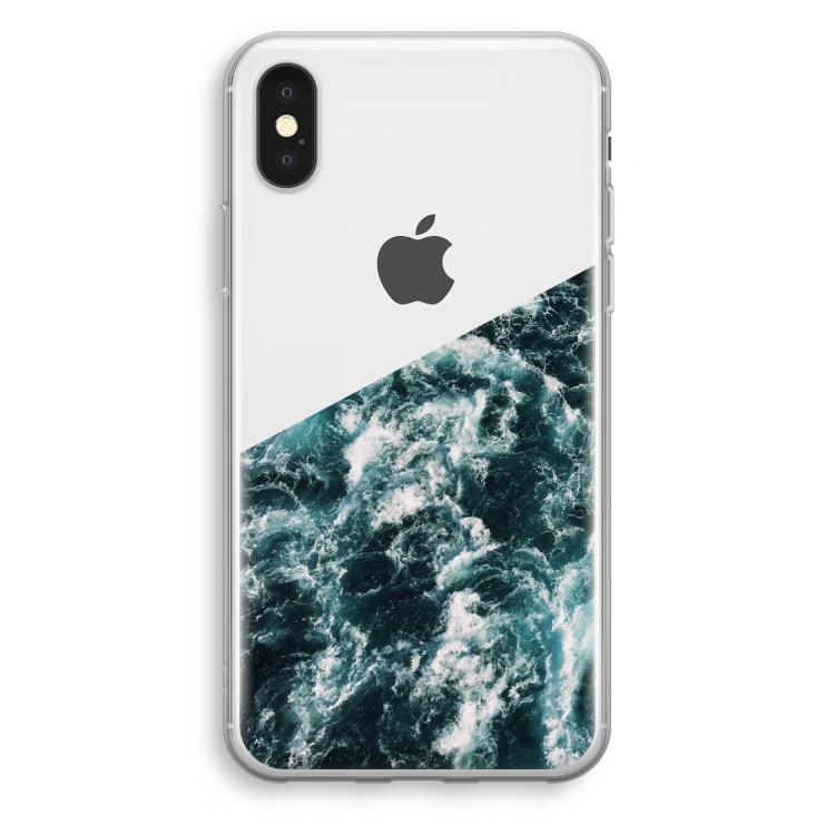 Zee golf: iPhone XS Transparant Hoesje