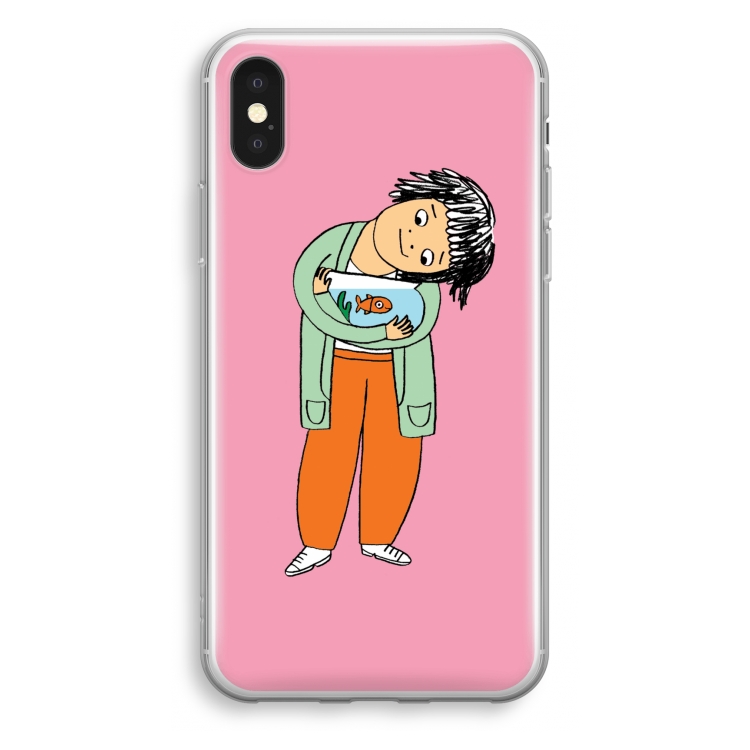Visknuffel: iPhone XS Transparant Hoesje