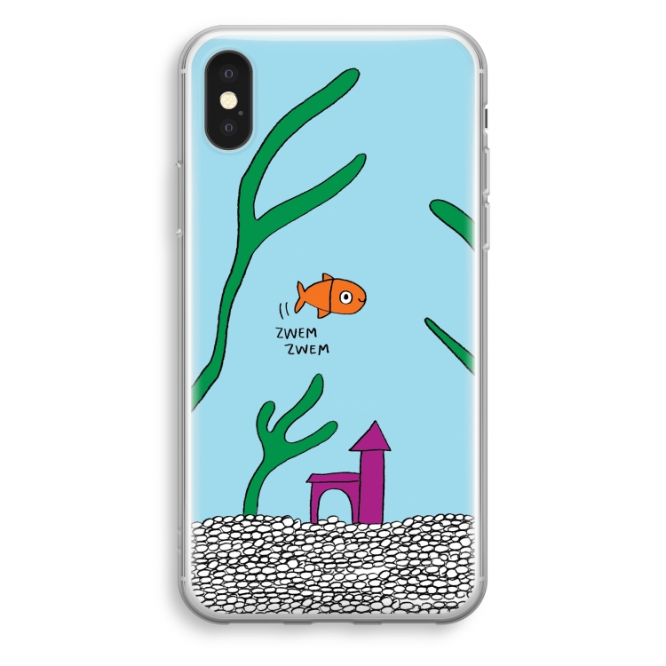 Aquarium: iPhone XS Transparant Hoesje