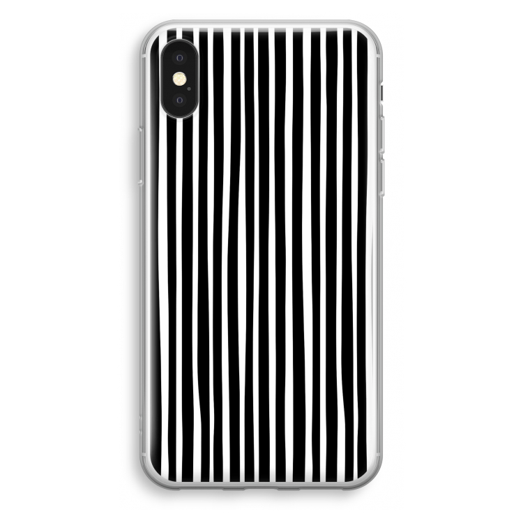 Stripes: iPhone XS Transparant Hoesje
