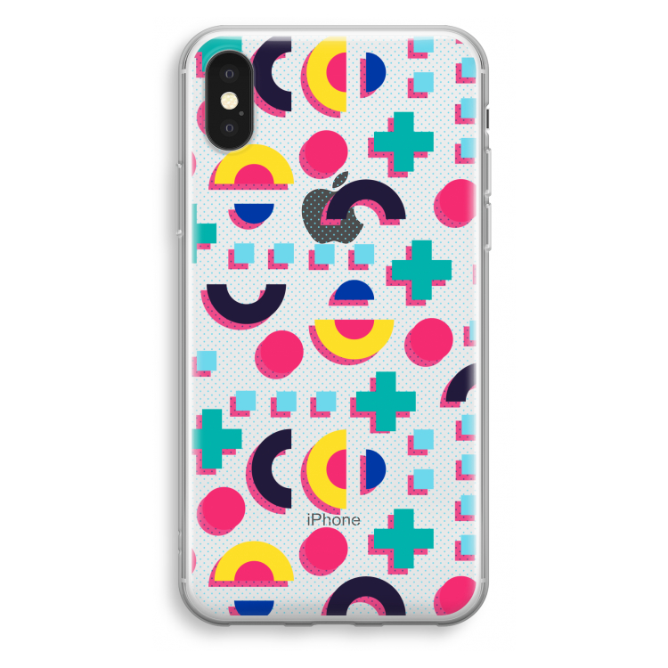 8-bit N°2: iPhone XS Transparant Hoesje