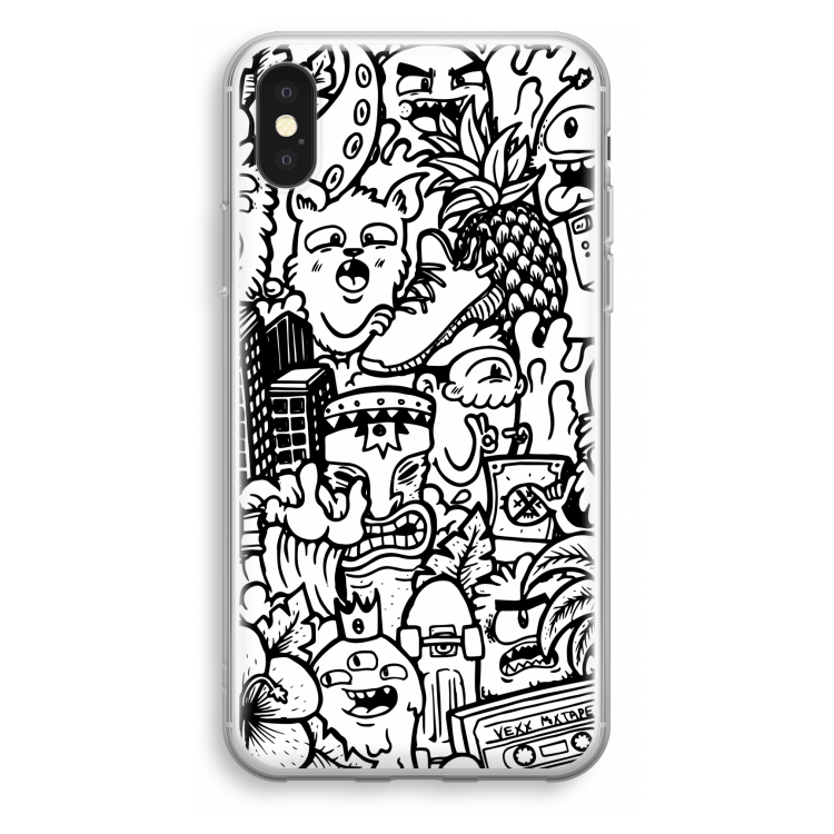 Vexx Mixtape #2: iPhone XS Transparant Hoesje