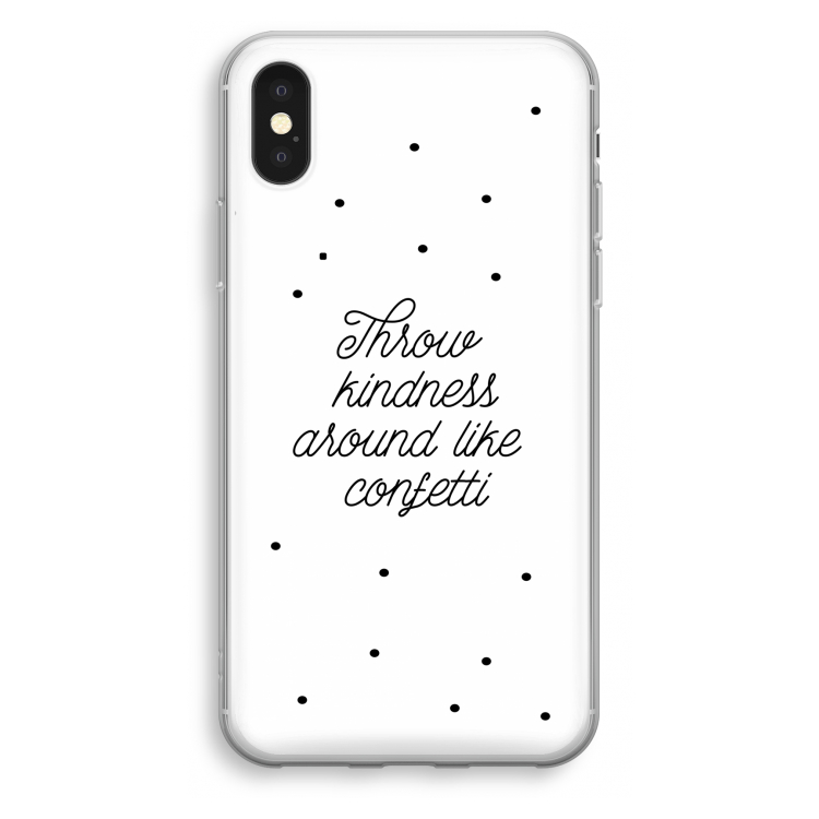 Confetti: iPhone XS Transparant Hoesje
