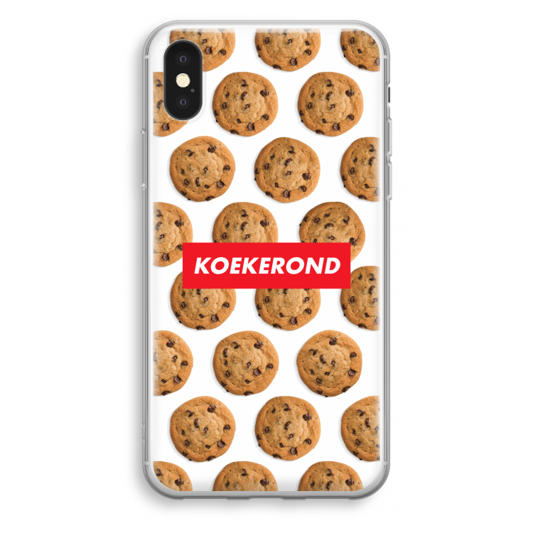Koekerond: iPhone XS Transparant Hoesje