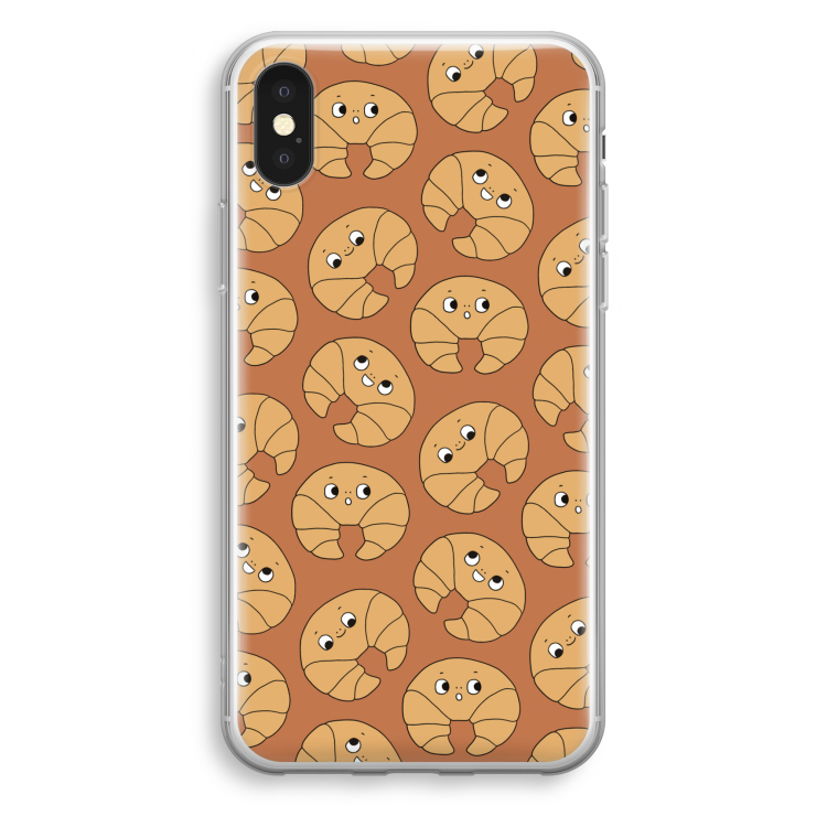 Croissant: iPhone XS Transparant Hoesje