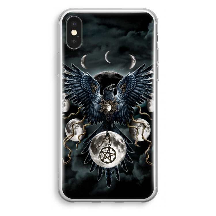 Sinister Wings: iPhone XS Transparant Hoesje