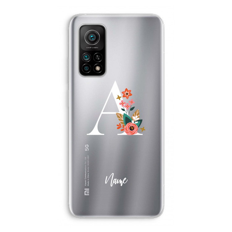 Pink Bouquet: Xiaomi Mi 10T 5G Transparant Hoesje