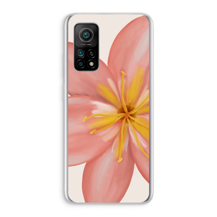 Pink Ellila Flower: Xiaomi Mi 10T 5G Transparant Hoesje