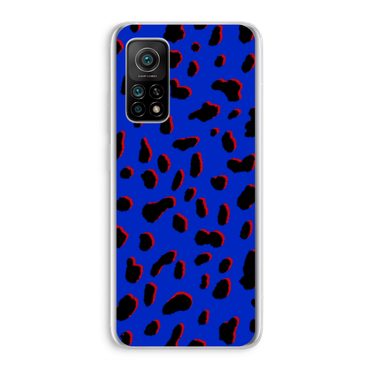 Blue Leopard: Xiaomi Mi 10T 5G Transparant Hoesje