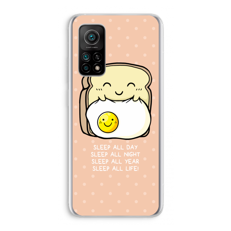 Sleep All Day: Xiaomi Mi 10T 5G Transparant Hoesje