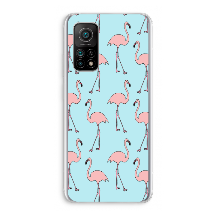 Anything Flamingoes: Xiaomi Mi 10T 5G Transparant Hoesje