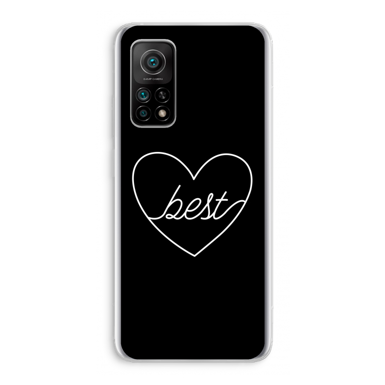 Best heart black: Xiaomi Mi 10T 5G Transparant Hoesje