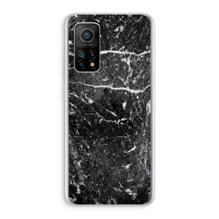 Zwart marmer: Xiaomi Mi 10T 5G Transparant Hoesje
