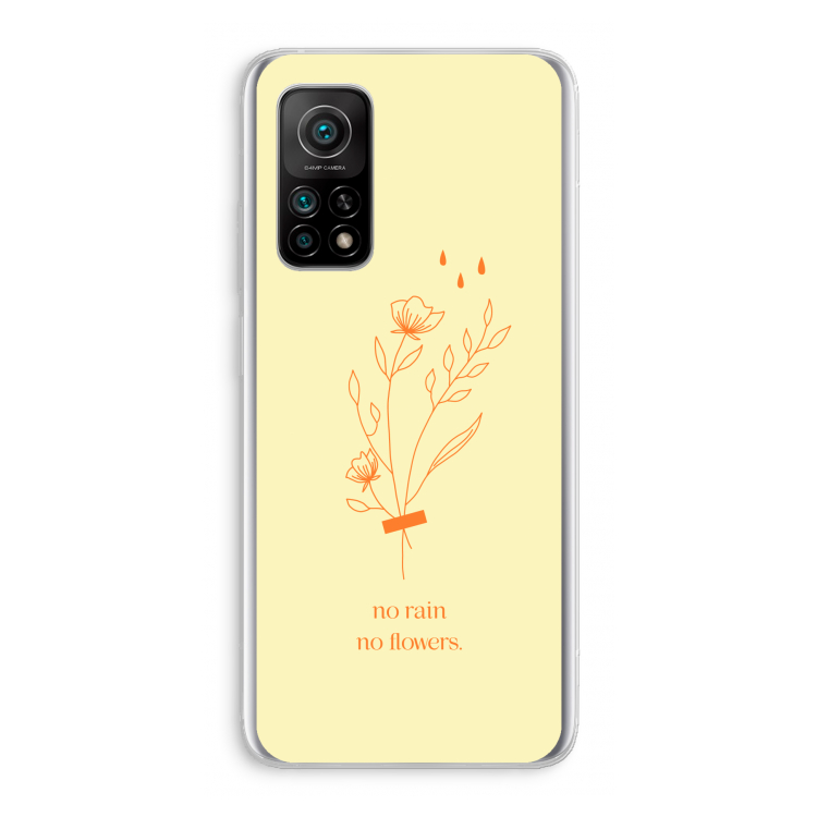 No rain no flowers: Xiaomi Mi 10T 5G Transparant Hoesje