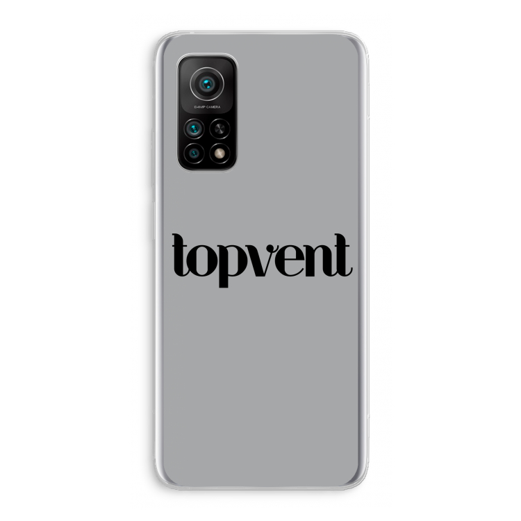 Topvent Grijs Zwart: Xiaomi Mi 10T 5G Transparant Hoesje