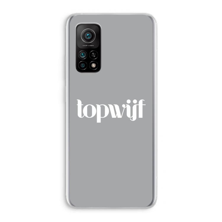 Topwijf Grijs Wit: Xiaomi Mi 10T 5G Transparant Hoesje