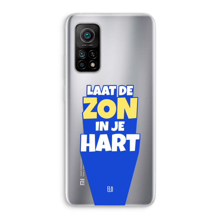 Laat de zon in je hart: Xiaomi Mi 10T 5G Transparant Hoesje